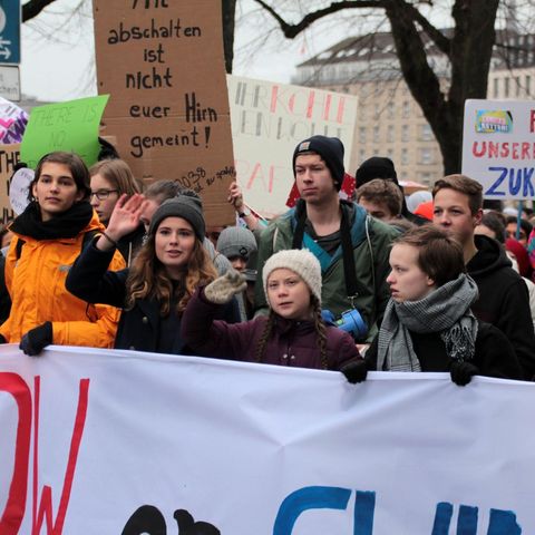 Greta Thunberg bei einer "Fridays for Future"-Demo in Hamburg
