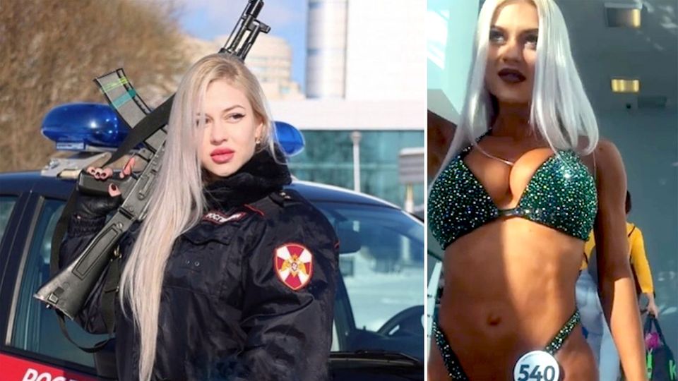 Anna Khramtsova hat einen ungewöhnlichen Job – sie ist Soldatin bei der russischen Nationalgarde.