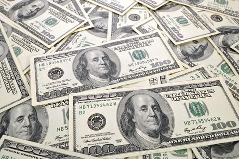 Welche Höhe die Dollar-Noten hatten, ist nicht bekannt