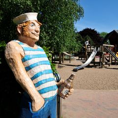 Hamburg mit Kindern: Spielplatz Bullerberge in Planten un Blomen