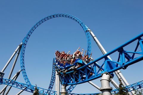 Eine Achterbahn im Europapark Rust