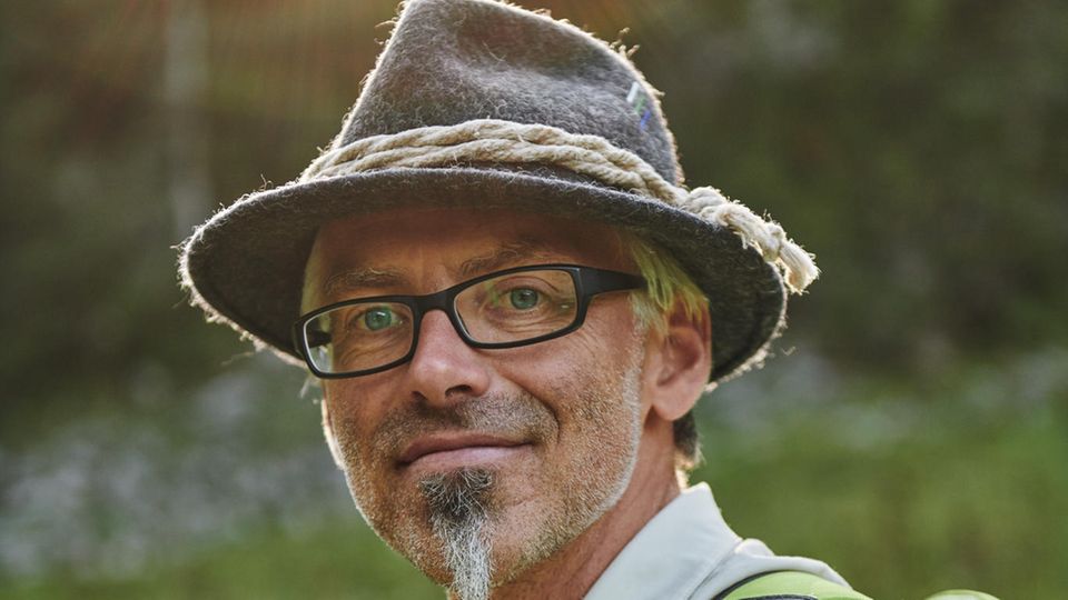 Kletterer Andreas Hollinger kennt sich im anspruchsvollen Gelände bestens aus