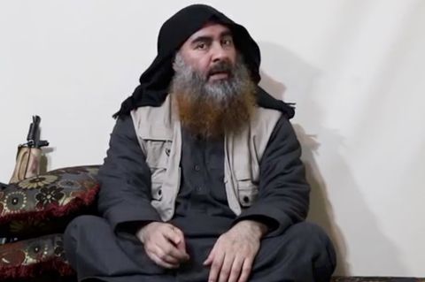 Ist das Abu Bakr al-Bagdadi? Screenshot aus dem am 29.04.2019 vom IS-Kanal Al-Furkan veröffentlichten Video