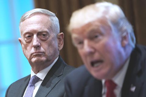James Mattis mit US-Präsident Donald Trump