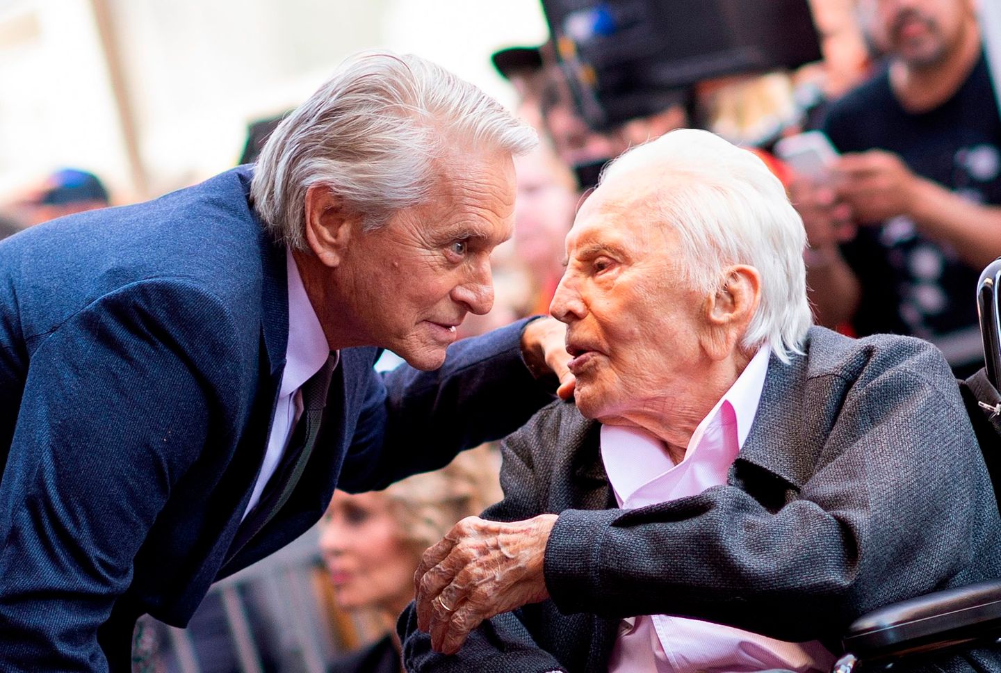 Michael und Kirk Douglas