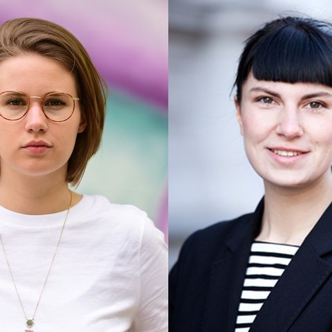 Die zwei jungen Frauen Ida Sassenberg und Hanna Seidel