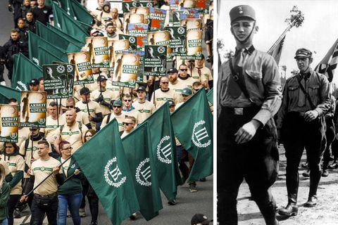 Neonazi-Demo in Plauen, SA-Aufmarsch in Berlin