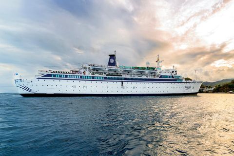 Das Scientology-Schiff "Freewinds"