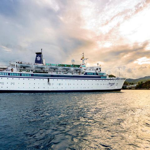 Das Scientology-Schiff "Freewinds"
