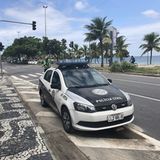 Gepanzerter Polizeiwagen VW in Rio