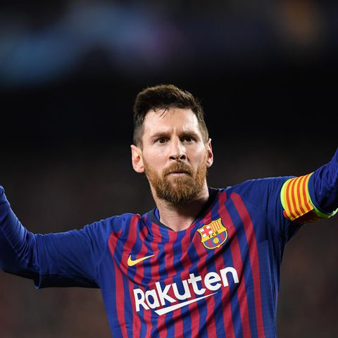 Lionel Messi jubelt nach dem 3:0 gegen Liverpool in der Champions League