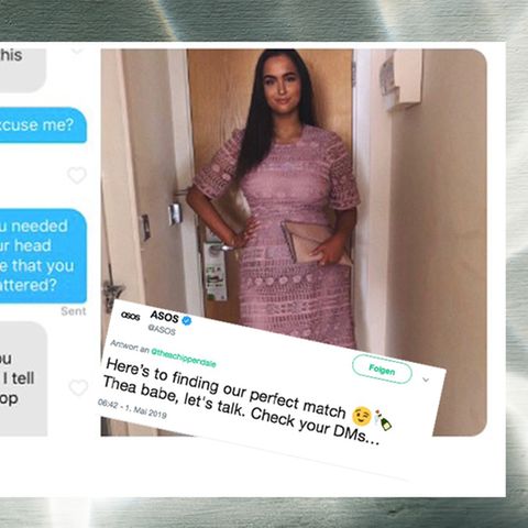 Twitter Tinder Kleid Asos