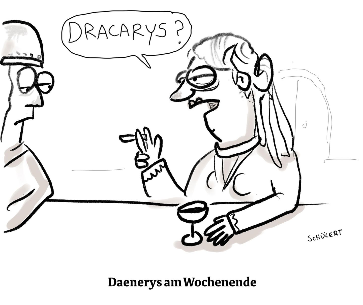 Cartoons von Tobias Schülert: Klimawandel - So schlecht geht es Frau Holle