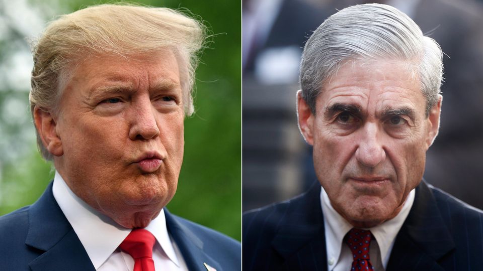 "Bob Mueller sollte nicht aussagen": US-Präsident Donald Trump (l.) über Sonderermittler Robert Mueller