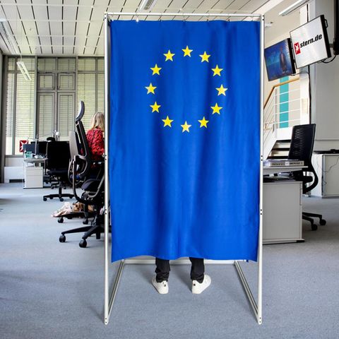 Europawahl im Newsroom von stern.de