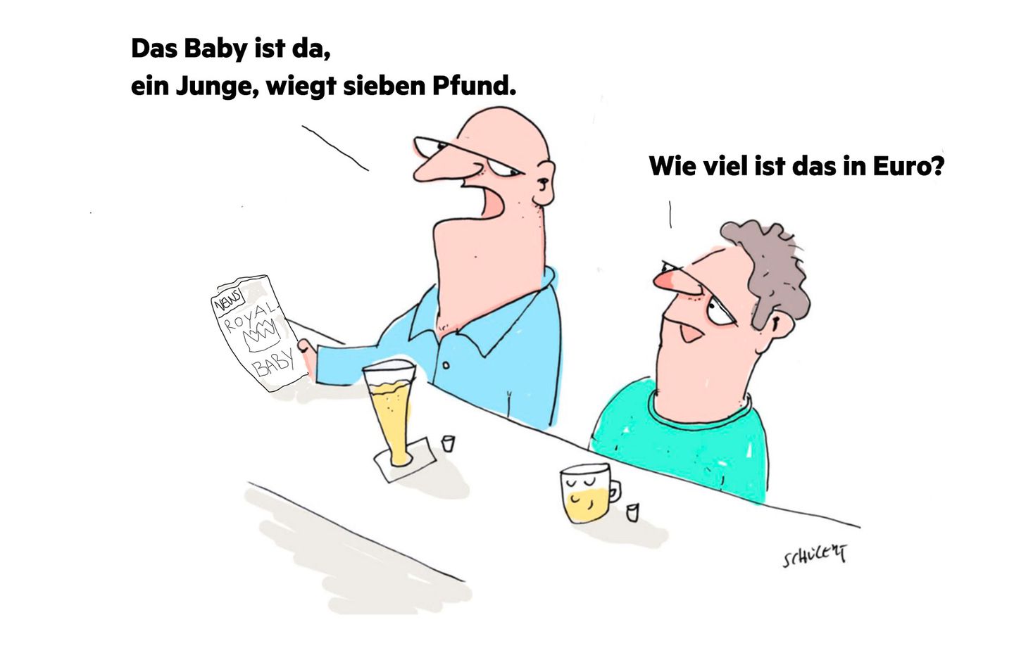 Cartoons von Tobias Schülert: Klimawandel - So schlecht geht es Frau Holle