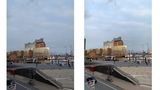 Bei Tageslicht geben sich das Pixel 3a XL (links) und das iPhone XS wenig. Das iPhone fängt aber etwas besser die leichte Wärme des Lichtes aus der sich senkenden Sonne im Hintergrund ein.