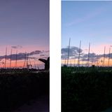 Bei schwierigen Lichtverhältnissen hilft die Nachberechnung besonders. Auch wenn die Farben beim Pixel (links) besonders knallig wirken, entsprechen sie eher der echten Lichtstimmung.