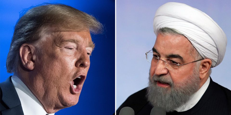 US-Präsident Donald Trump und Irans Präsident Hassan Ruhani