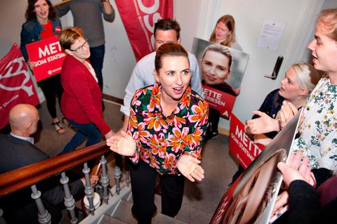 Die Spitzenkandidatin der dänischen Sozialdemokraten, Mette Frederiksen