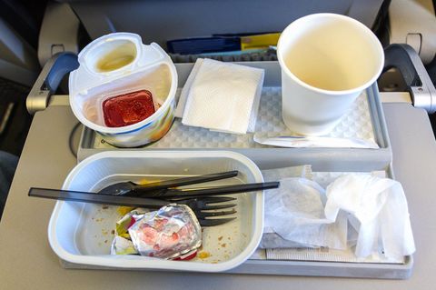 Essen im Flugzeug