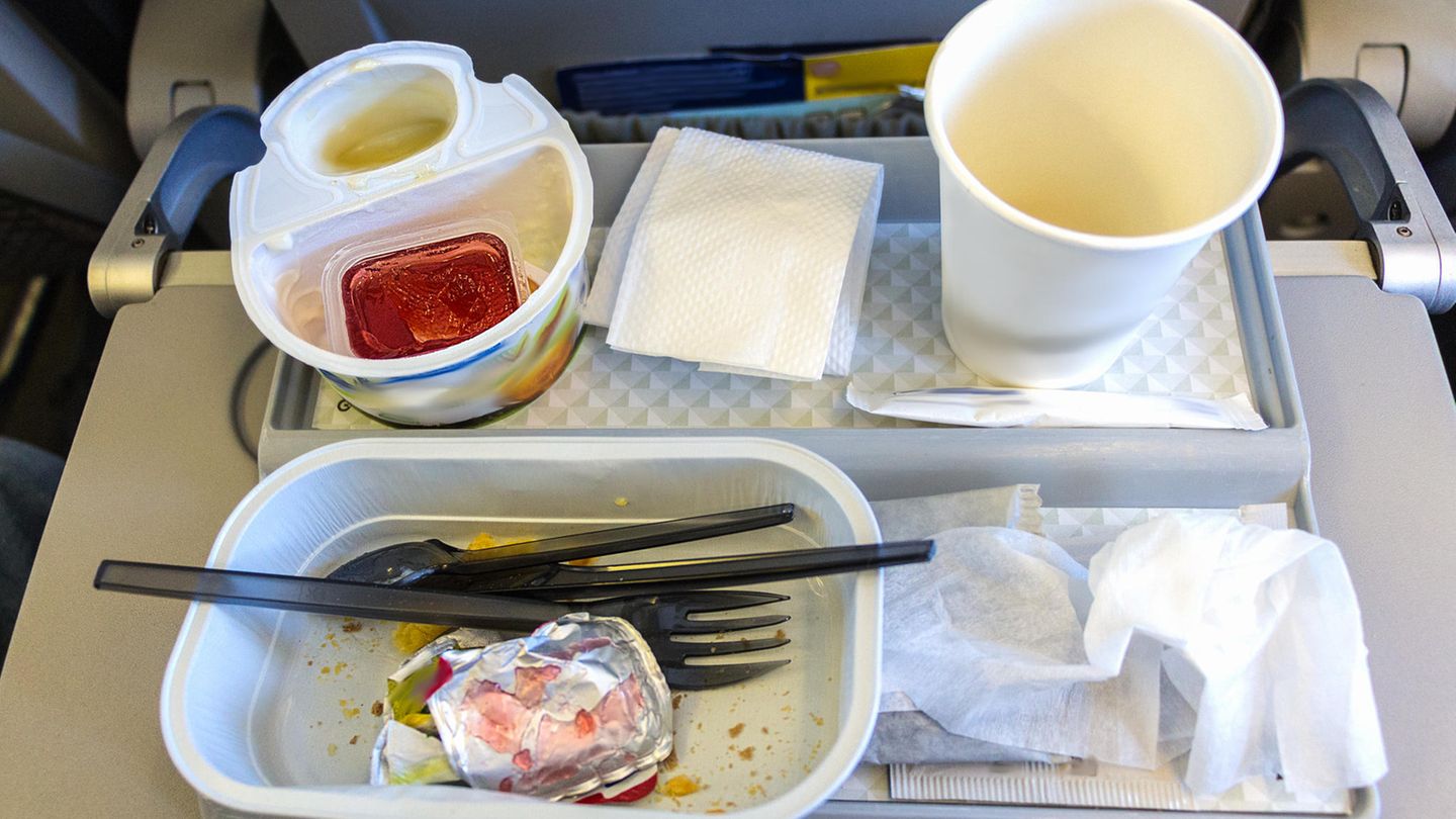 Essen im Flugzeug