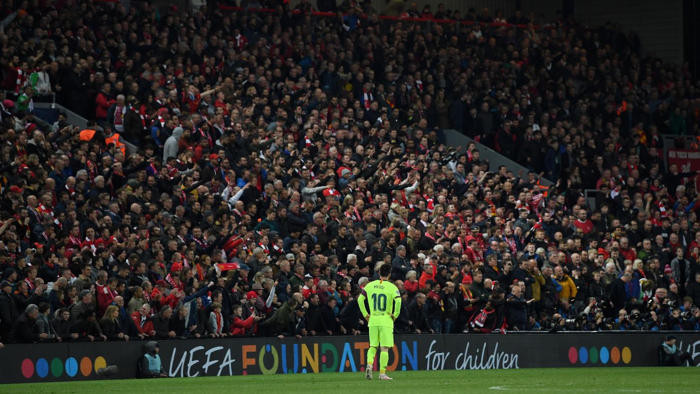 Anfield war an diesem Abend zu groß für Messi und den FC Barcelona