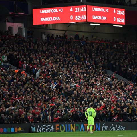 Anfield war an diesem Abend zu groß für Messi und den FC Barcelona