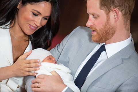 Meghan und Harry mit ihrem Sohn