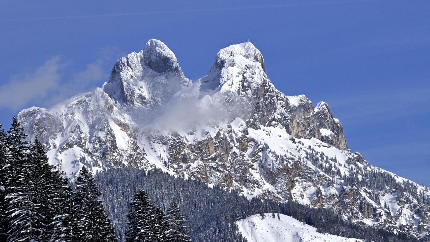 Blick auf das Tannheimer Tal aus der ferne