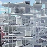 Lobende Erwähnung: Tony Leung, Hong Kong  Vertikale Ladestation für autonome Fahrzeuge der besonderen Art: Diese mobilen Gewächshäuser pendeln zwischen Farmern und Verbrauchern.