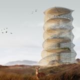 3. Platz: Zijian Wan, Xiaozhi Qi, Yueya Liu, Großbritannien  Ein Hochhaus für Tiere: Das Konzept des Teams sieht ein vertikales Naturschutzgebiet vor. Die einzelnen Etagen simulieren unterschiedliche Klimazonen. Die Bewohner des Gebäudes sollen gefährdete Tiere sein, Forschungsteams und Touristen sind nur als vorübergehende Besucher gestattet.