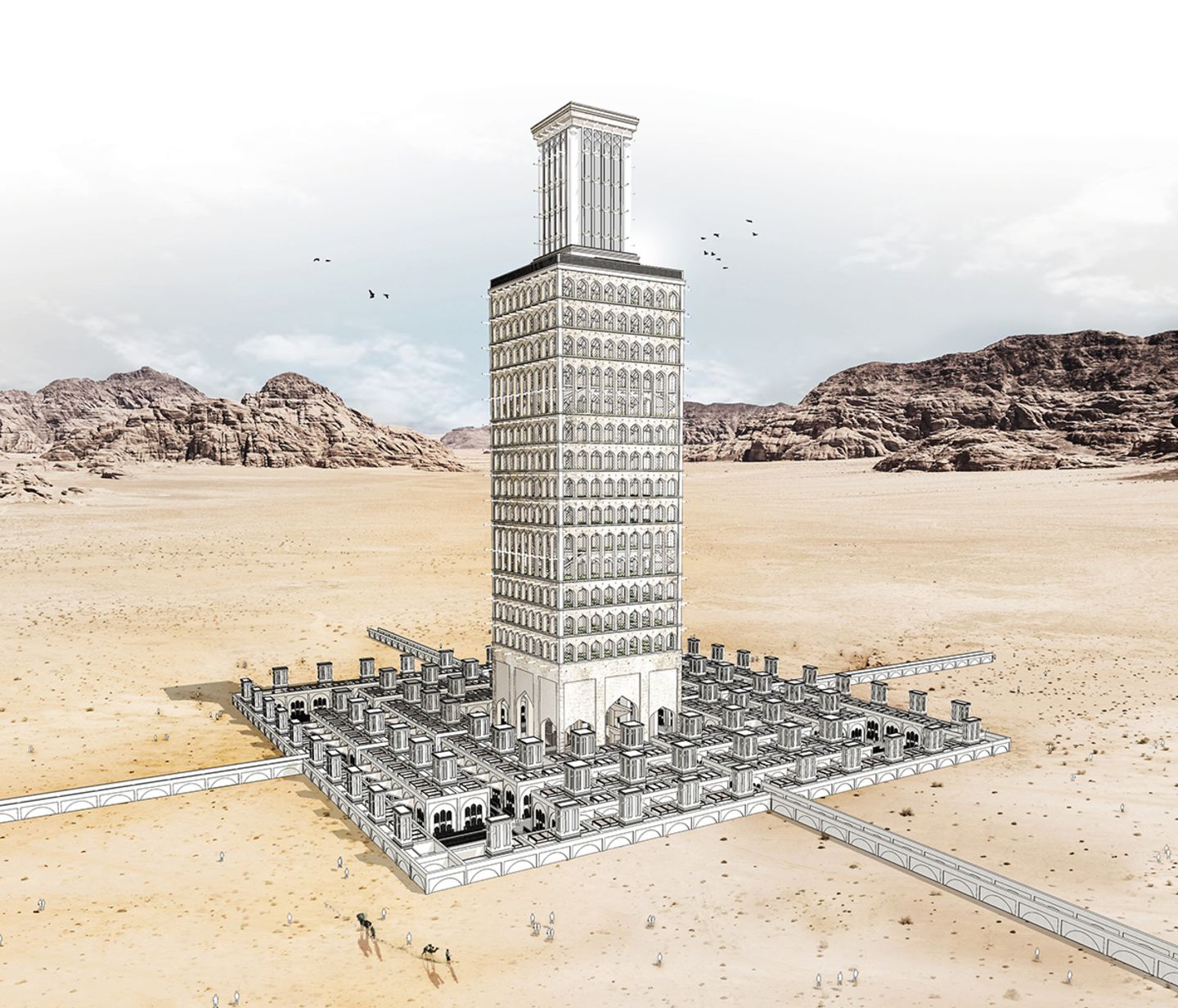 Architekturwettbewerb: Lobende Erwähnung: Adam Fernandez, Frankreich "Badgir" nennt sich dieses Stadtkonzept mit einem Hochhaus, das ein traditionelles Element der persischen Architektur wiederbelebt: Windtürme. Die vertikalen Kanäle nutzen die Zirkulation nicht nur zur Belüftung, sondern auch zur Stromerzeugung - je höher der Turm ist, desto stärker ist der Winddruck für die Turbinen. Lobende Erwähnung: Adam Fernandez, Frankreich "Badgir" nennt sich dieses Stadtkonzept mit einem Hochhaus, das ein traditionelles Element der persischen Architektur wiederbelebt: Windtürme. Die vertikalen Kanäle nutzen die Zirkulation nicht nur zur Belüftung, sondern auch zur Stromerzeugung - je höher der Turm ist, desto stärker ist der Winddruck für die Turbinen.
