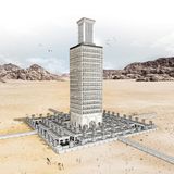 Lobende Erwähnung: Adam Fernandez, Frankreich  "Badgir" nennt sich dieses Stadtkonzept mit einem Hochhaus, das ein traditionelles Element der persischen Architektur wiederbelebt: Windtürme. Die vertikalen Kanäle nutzen die Zirkulation nicht nur zur Belüftung, sondern auch zur Stromerzeugung - je höher der Turm ist, desto stärker ist der Winddruck für die Turbinen.
