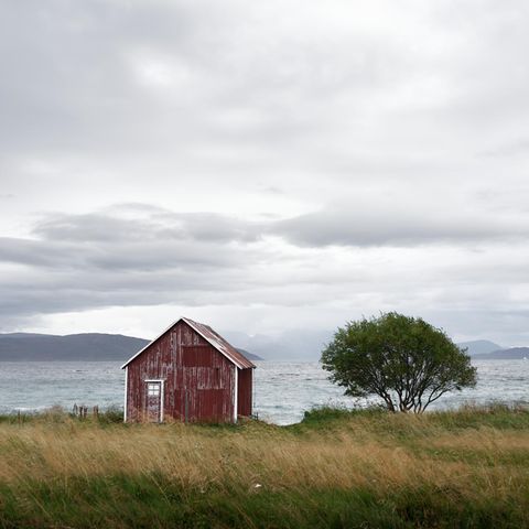 Blick von der Küste Skandinaviens auf die Nordsee