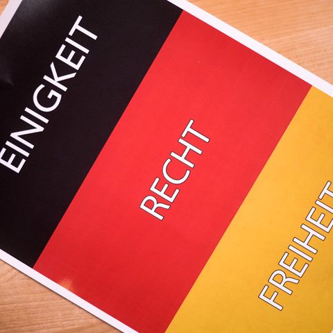 "Einigkeit, Recht, Freiheit": Bei der Nationalhymne handelt es sich um die dritte Strophe des "Lieds der Deutschen"