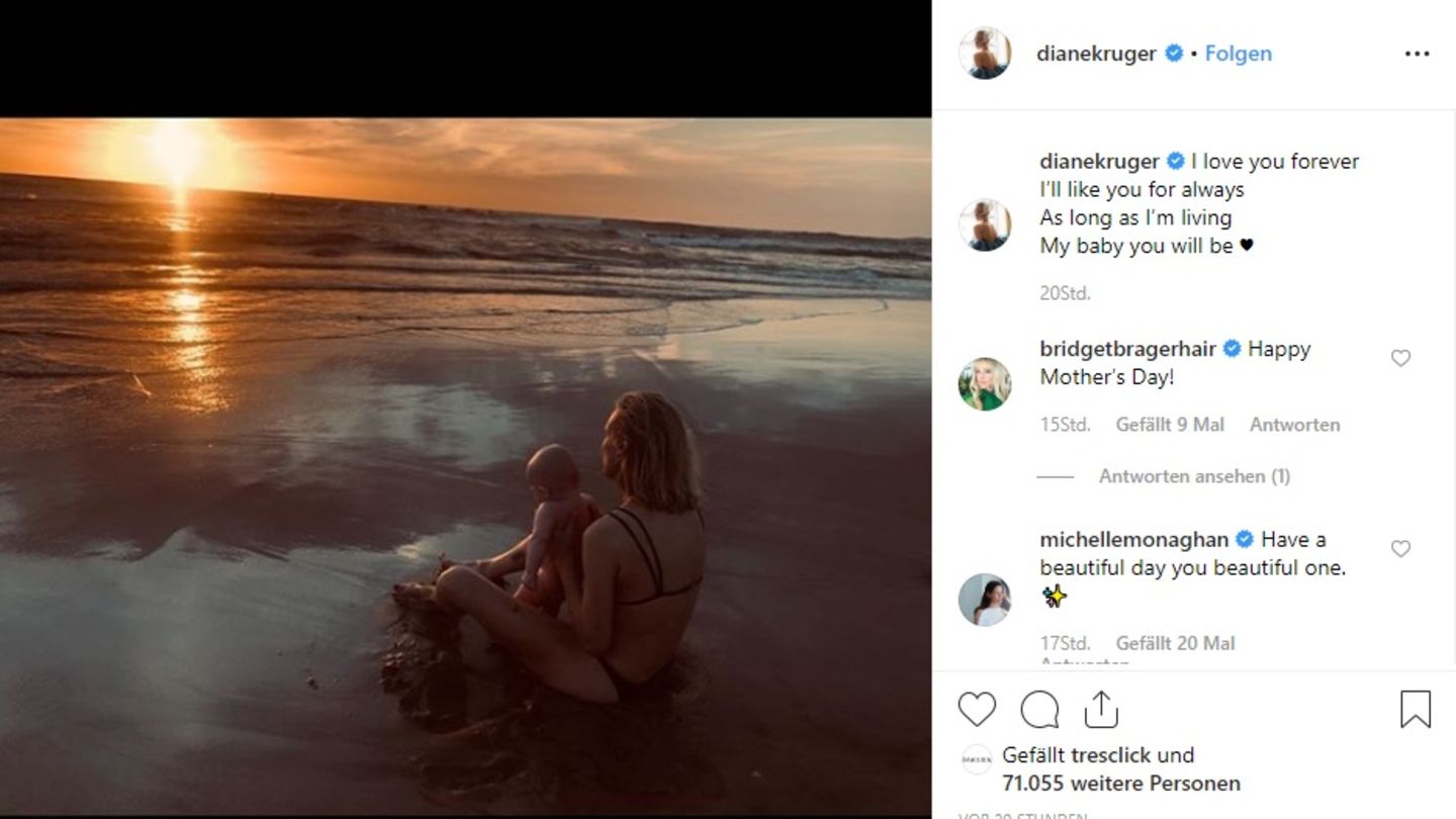 Diane Kruger zeigt erstmals ihr Baby auf Instagram