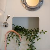 Außenansicht des Bullauges.