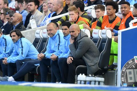 Pep Guardiola, Trainer von Manchester City, und seinem Team droht ein Ausschluss aus der Champions League 