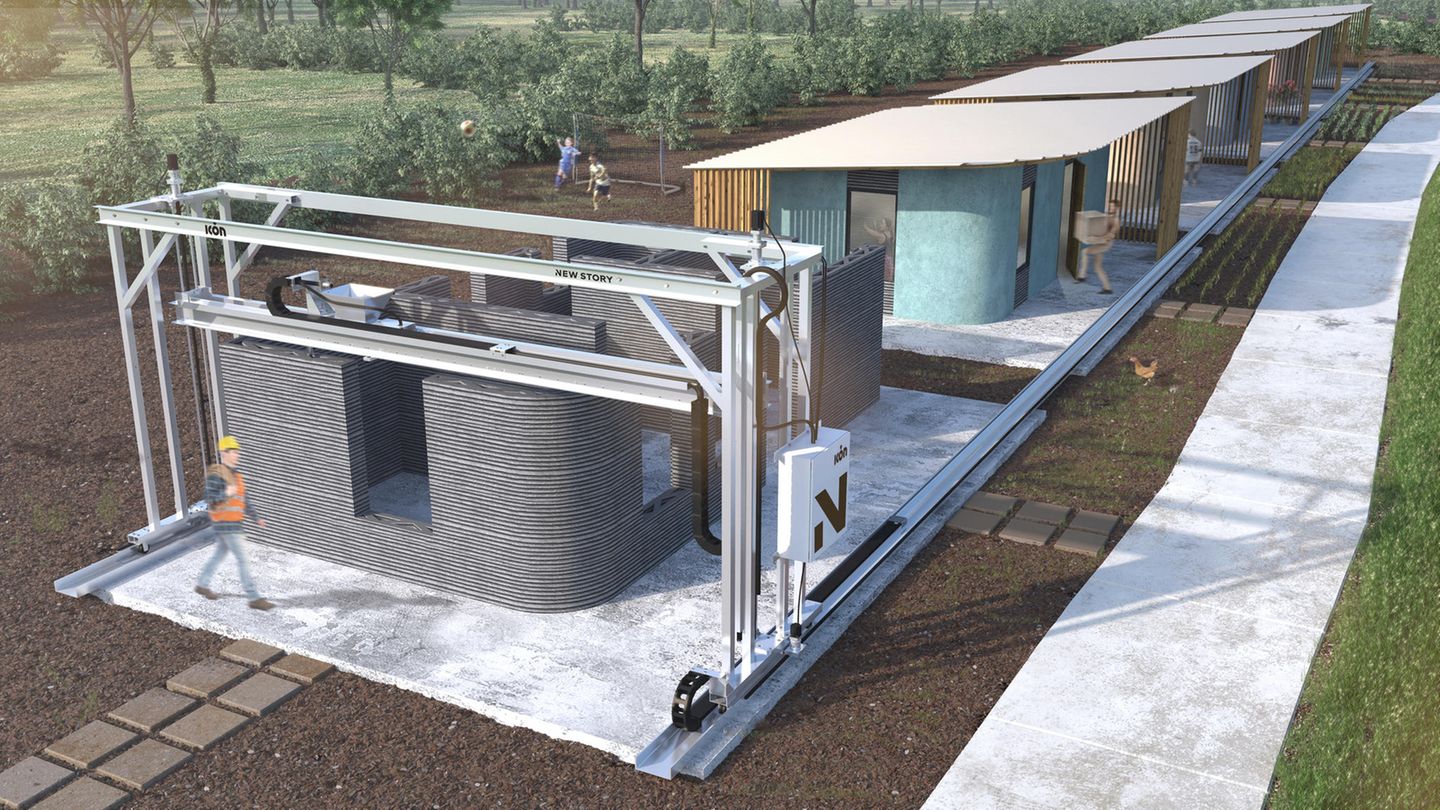 Nicht mit der Kelle und Ziegeln entstehen derzeit 50 Häuser für bedürftige Familien in Südamerika, sondern mit einem hochmodernen 3D-Drucker. 