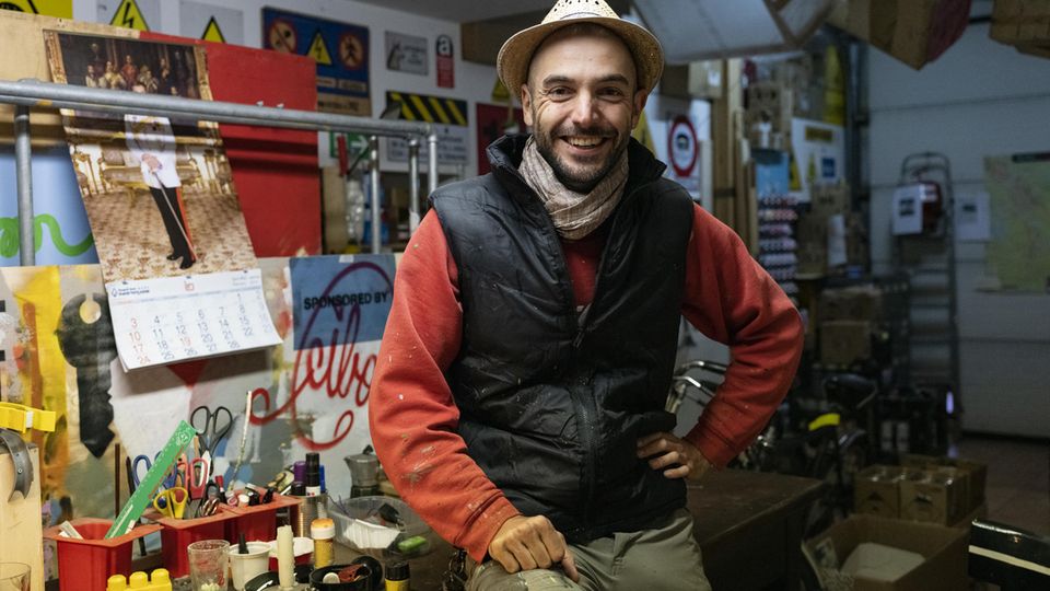 Cibo Streetart Bereit für seine Einsätze – und immer ein Lächeln im Gesicht: Cibo