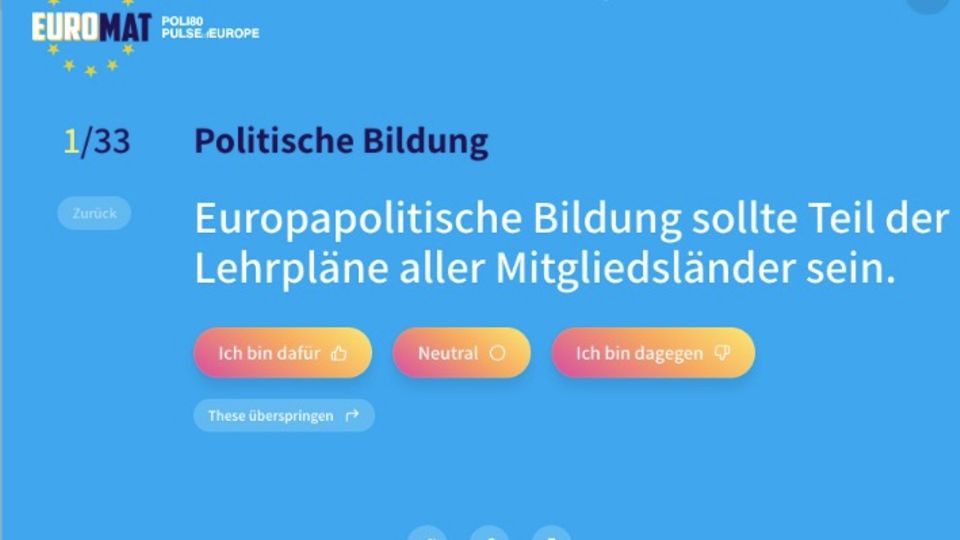 Europawahl Wahl-O-Mat