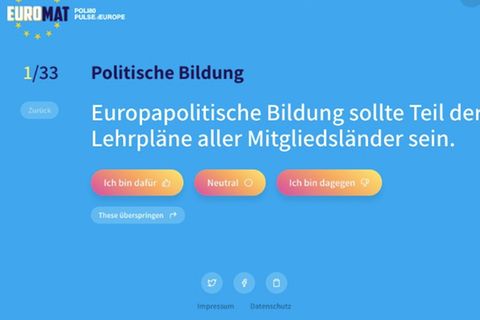 Europawahl Wahl-O-Mat