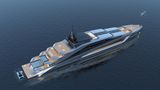Doch der Umwelt zuliebe ist "The California" mit einem Hybridantrieb ausgestattet: Bis zu fünf Stunden soll die Yacht mit elektrischer Energie aus den 60 Tonnen schweren  Lithium-Akkus versorgt werden.
