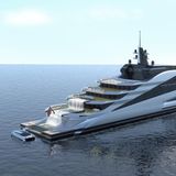 Die 8000 Tonnen große Yacht schafft auf Anhieb den Sprung in die Top 20 der längsten Motoryachten