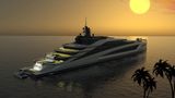 Nach Auskunft des Designers haben schon mehrere auf den Bau von Mega-Yachten spezialisierte Werften ihr Interesse bekundet.