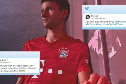 Twitter-Reaktionen: "Wie Rollbraten im Netz" – Twitter-User lästern über neue Bayern-Trikots