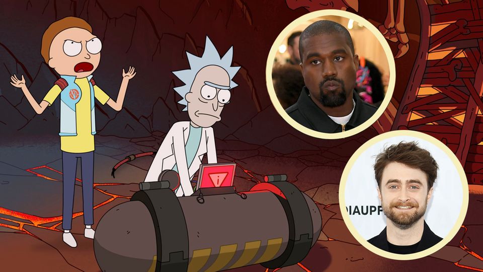 Serie bei Netflix: Kanye West und Daniel Radcliffe bald bei "Rick and Morty"?