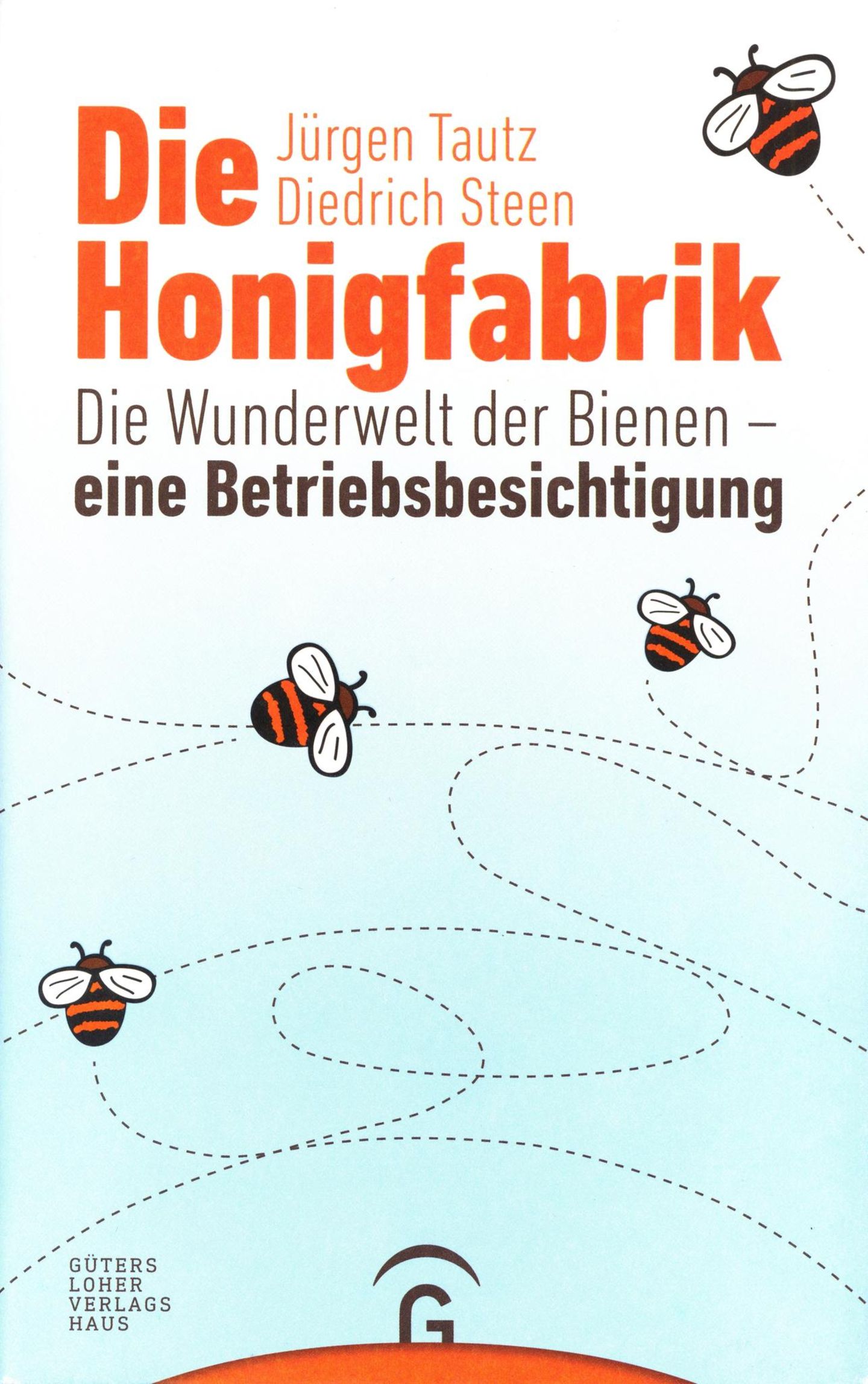 Die Honigfabrik  Von Jürgen Tautz und Diedrich Steen      "Die Honigfabrik" ist das Gegenteil der kleinen Fibel, es ist ein Lesebuch oder genauer: ein Betriebsrundgang. Der international renommierte Bienenforscher Jürgen Tautz erklärt zusammen mit Imker Diedrich Steen, wie ein Bienenvolk funktioniert und welche Hunderte Dinge zusammenwirken müssen, damit als Honig als Produkt "der Bienen AG" überhaupt entsteht. Leider endet das augenzwinkernde Grundmotiv, Bienen wie eine Firma zu betrachten, in der Einleitung und zieht sich sprachlich nicht durch den Text. Konsequent umgesetzt wäre die mitunter trocken wissenschaftliche Lesekost für den Laien leichter verdaulich gewesen. Die Informationsdichte ist jedoch enorm. Das richtige Buch für alle, die Imkern schon als mögliches Hobby ins Auge gefasst haben und jenseits des Honigertrags tiefer in die Materie Biene eintauchen wollen.