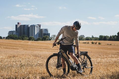 Trotz der breiteren Reifen handelt es sich nicht um ein Mountainbike.